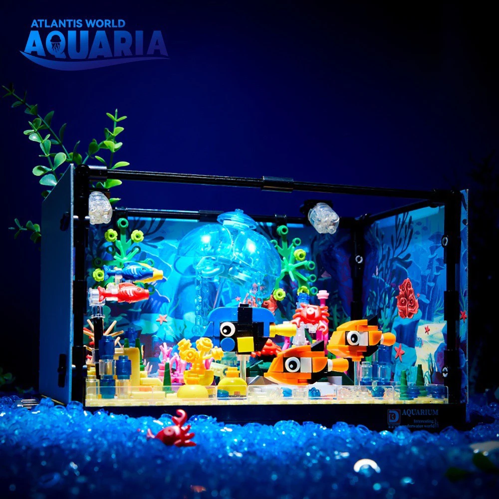 Aquarium Marine - سلسلة الأفكار: مكعبات بناء حيوانات بحرية