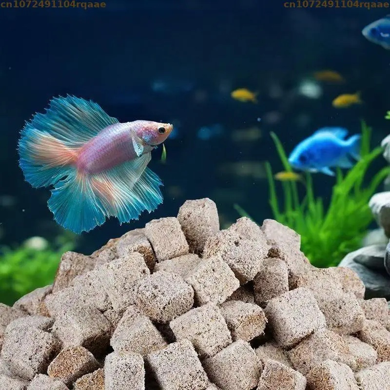مكعبات ديدان الدم المجففة بالت - مراجعة Marine Aquarium Worms وسعره