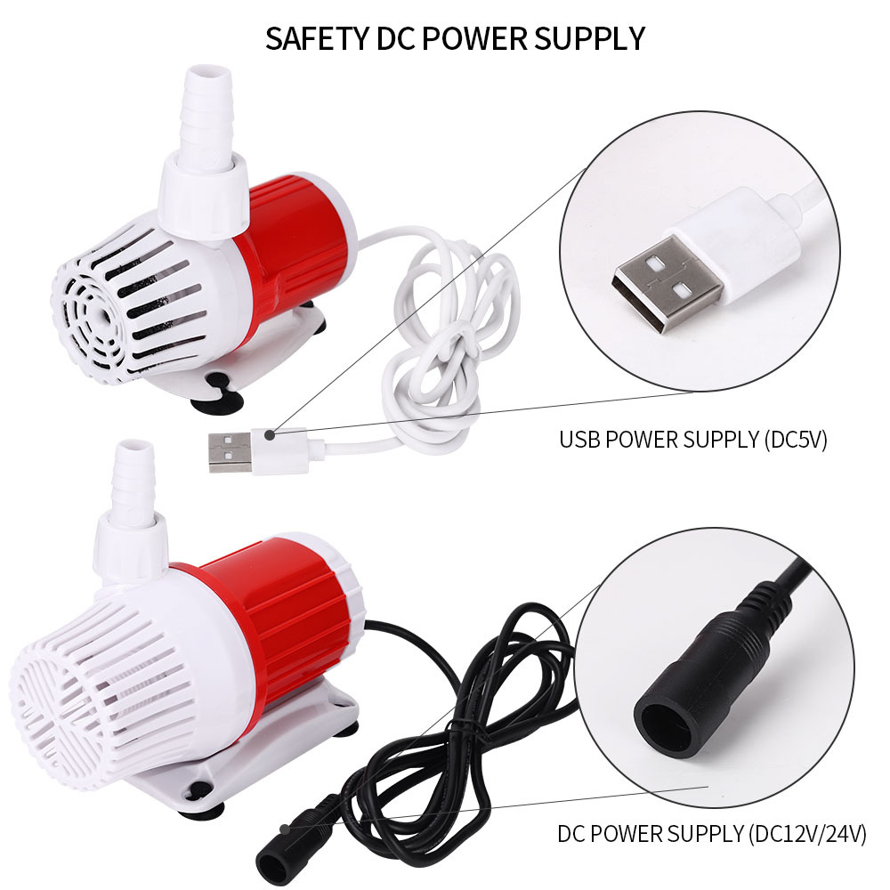 مضخة غاطسة صامتة خزان الأسماك  - مراجعة Marine Aquarium Dc Pump وسعره