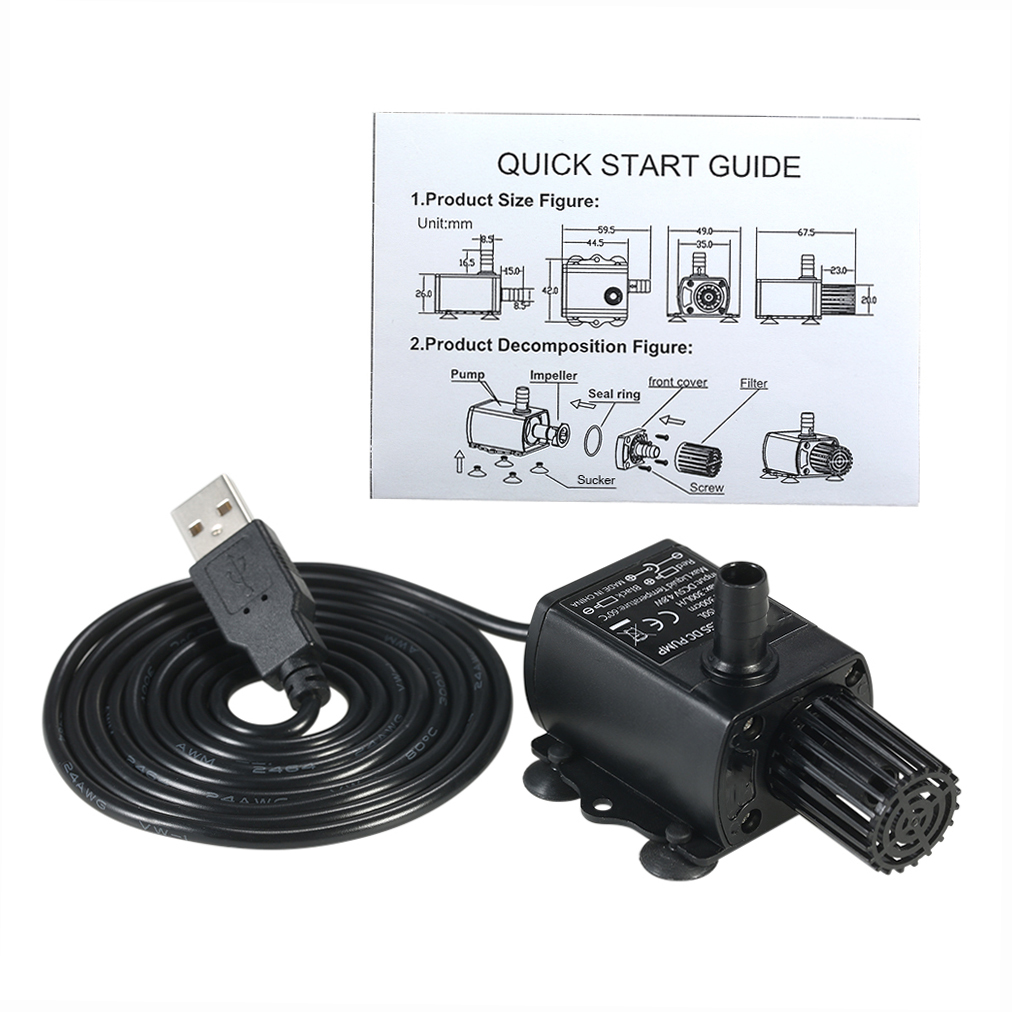 فائقة الهدوء USB صغير DC5V 4.8 - مراجعة Marine Aquarium Dc Pump وسعره