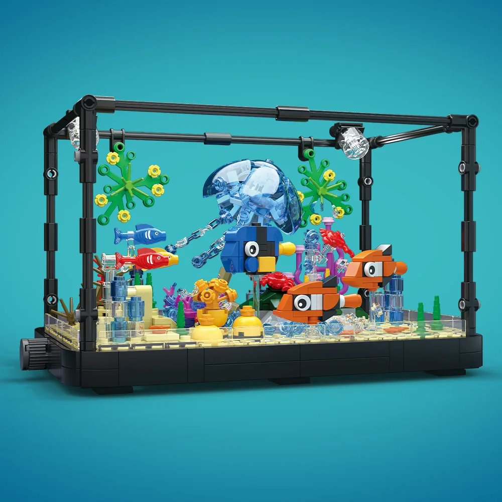مجموعة مكعبات بناء حوض السمك م - مراجعة Aquarium Marine وسعره