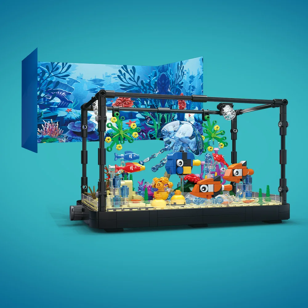 مجموعة مكعبات بناء حوض السمك م - مراجعة Aquarium Marine وسعره